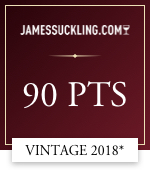 james suckling .com 90 points vintage 2018*